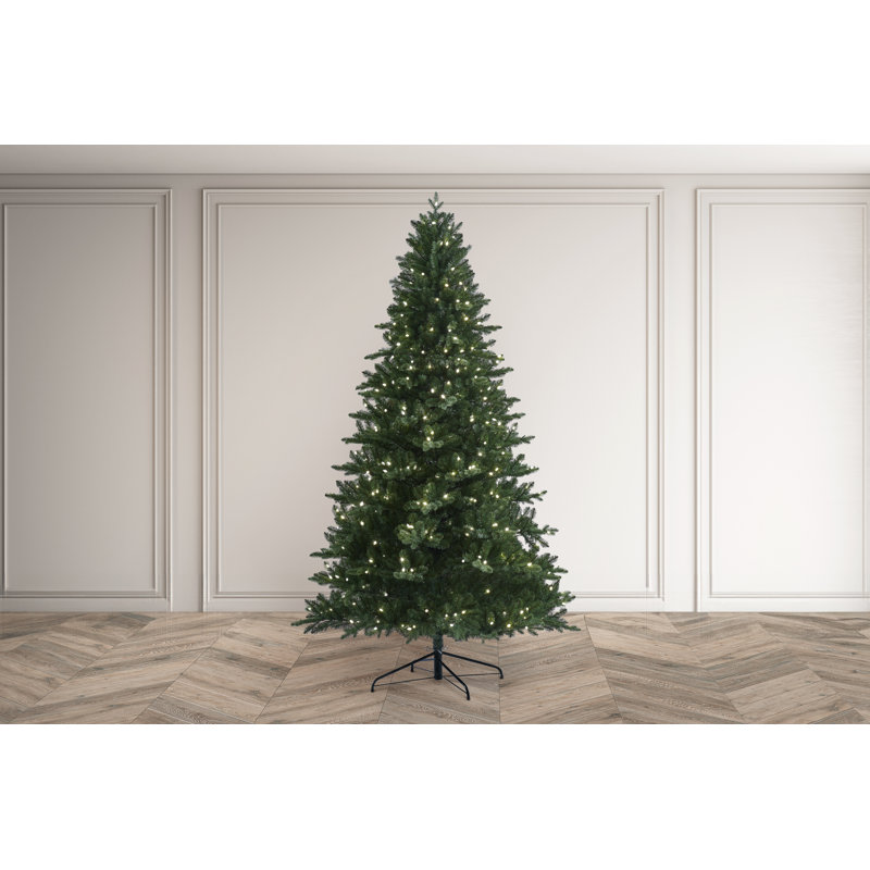 MERRIVALE FIR - Christmas Tree with Warm White Lights, 7.5 ft