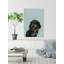 «Nerdy Dog», reproduction sur toile tendue-1137981732