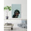 «Nerdy Dog», reproduction sur toile tendue-1137981790
