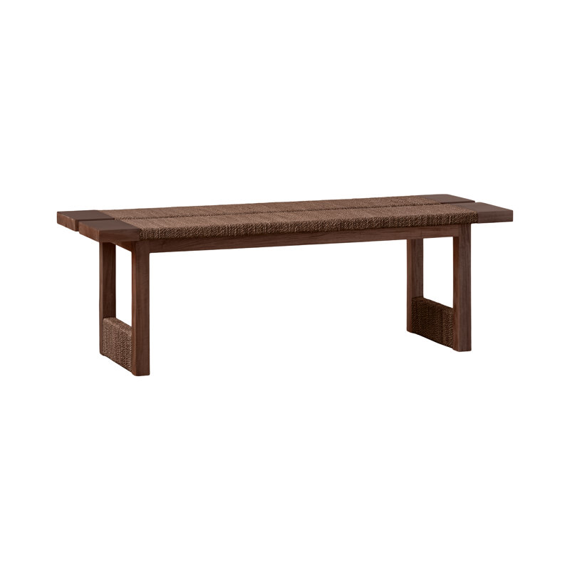 Textura Bench in Dark Brown