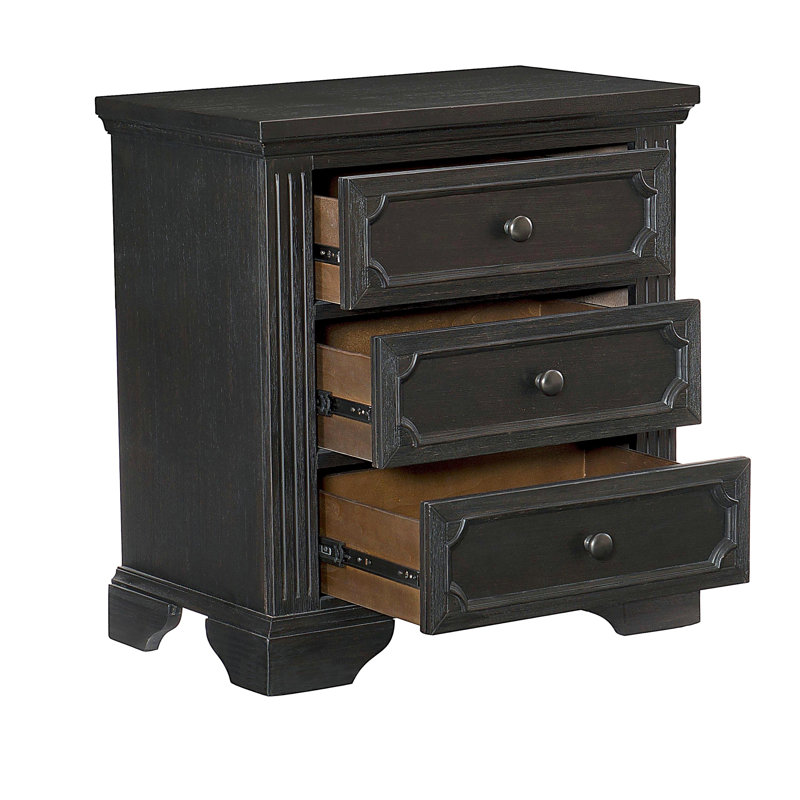 Table de chevet à 3 tiroirs 1pc