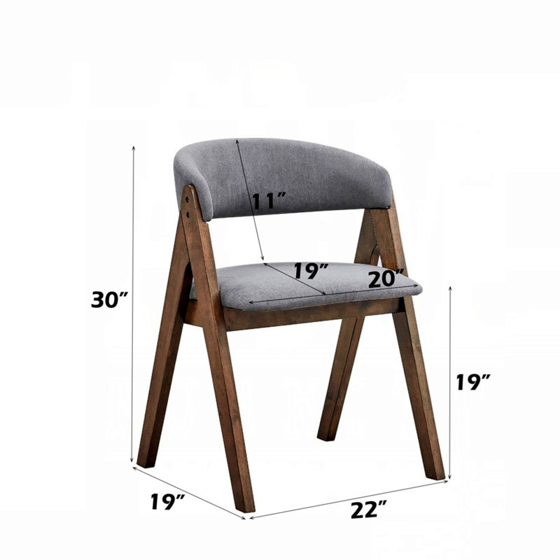 Ensemble de 2 chaises d'appoint rembourrées avec dossier pour la salle à manger