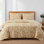 Ensemble de courtepointe réversible en mélange de coton tissé doux toutes saisons Cedar Court
