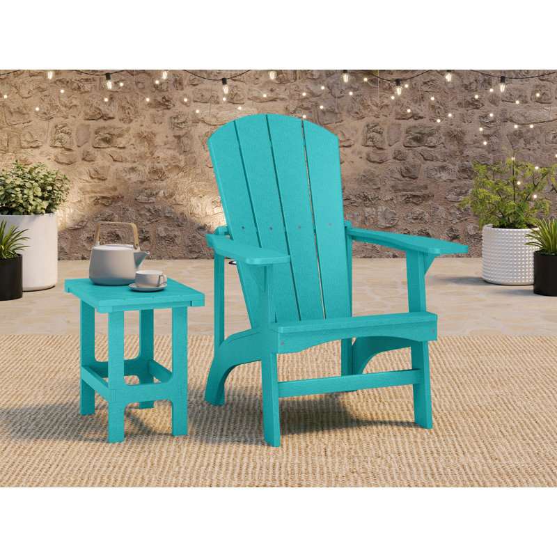 Chaise classique Crystal Harbor Adirondack aigue-marine, Rouge