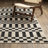 Harlow Blocks and Stripes Beige/ Black Area Rug-251161878