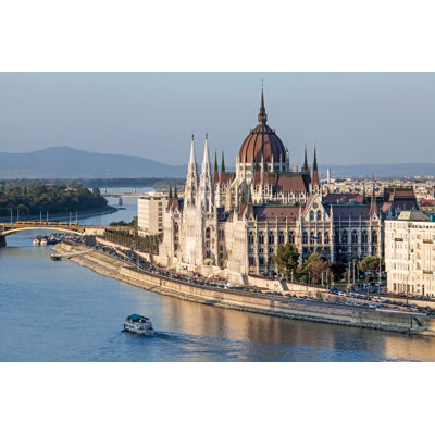 Hungarian Parliament In Budapest - Wrapped Canvas Print