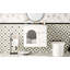 Ensemble de meuble-lavabo mural 24 po avec lavabo en céramique, 2 tiroirs et 1 porte à fermeture en douceur pour les petits espaces