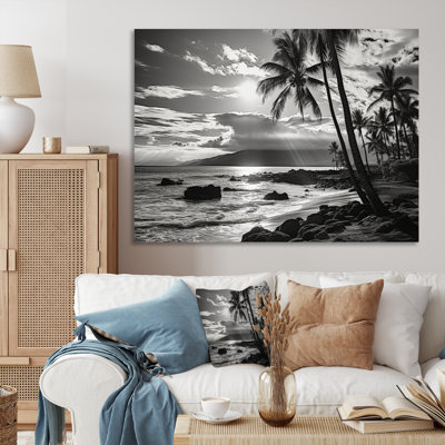 Maui Beautiful Cityscape Black III sur toile