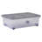 Wham 32L Box with Wheels & Folding Lid Pack of 5 Clear/Cool Grey
