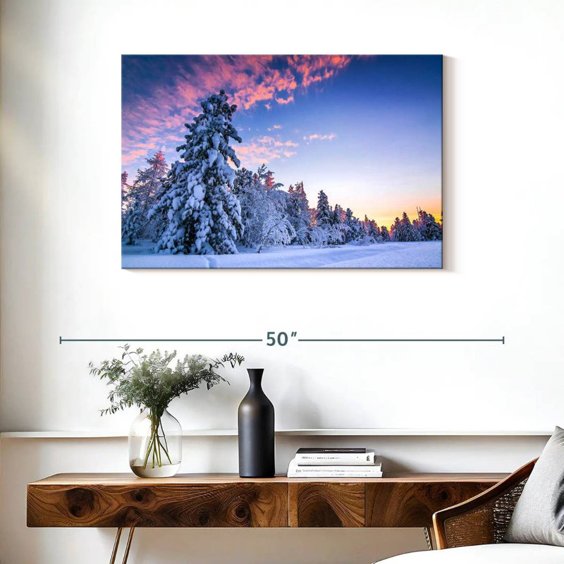 Alvord, coucher de soleil rose en hiver, H 24 po x l 36 po