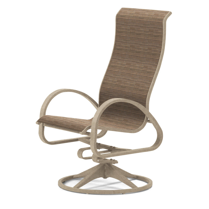 Fauteuil de patio pivotant Hiraku, Performance de l'écorce, Désert texturé