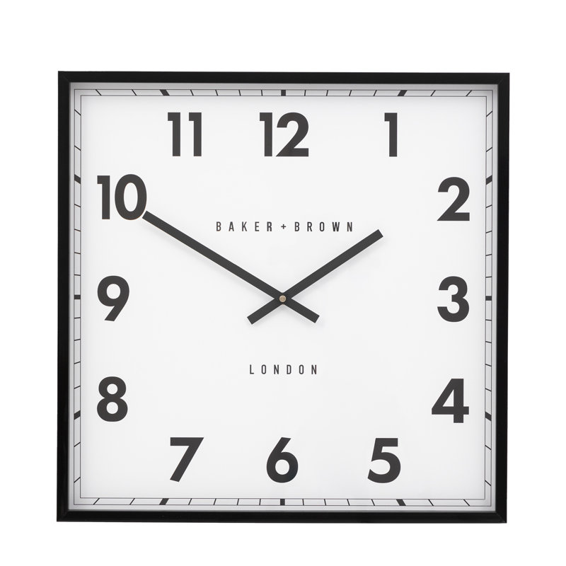 Buxton Wall Clock 50cm, Black