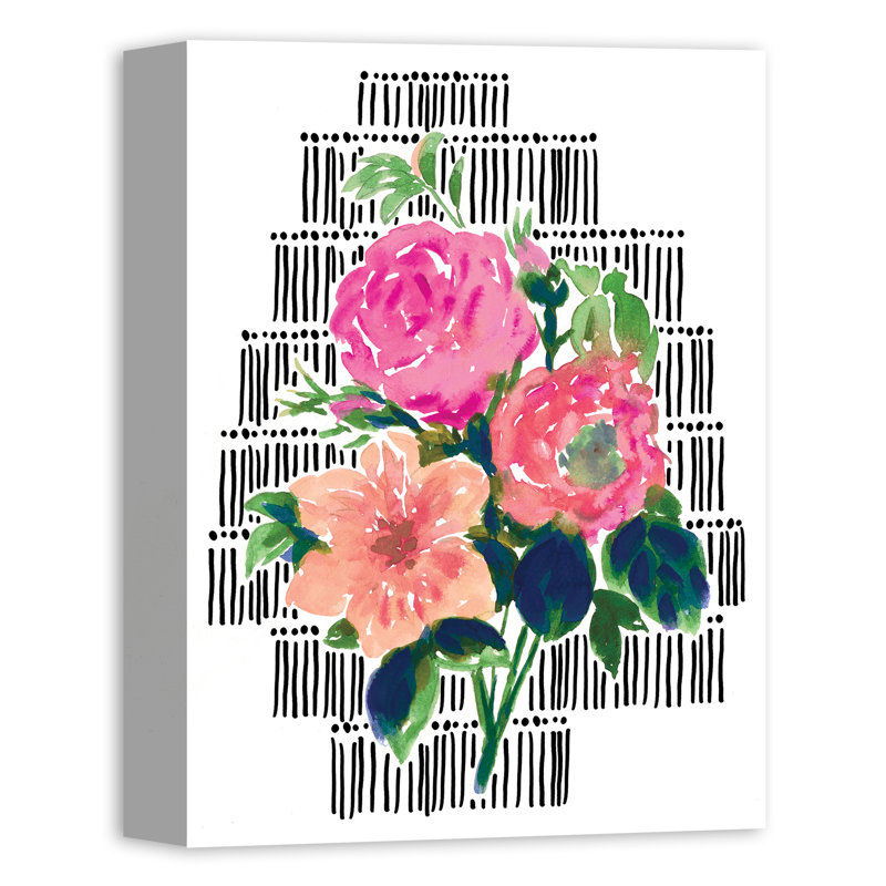 Wild Flower Bouquet - reproduction sur toile, H 24 po x l 18 po, Toile tendue