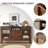 55.12"Solid Wood Oak brown Sideboard