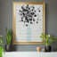 Bouquet de noir et blanc - cadre photo, impression sur toile-1733281781-1733281780