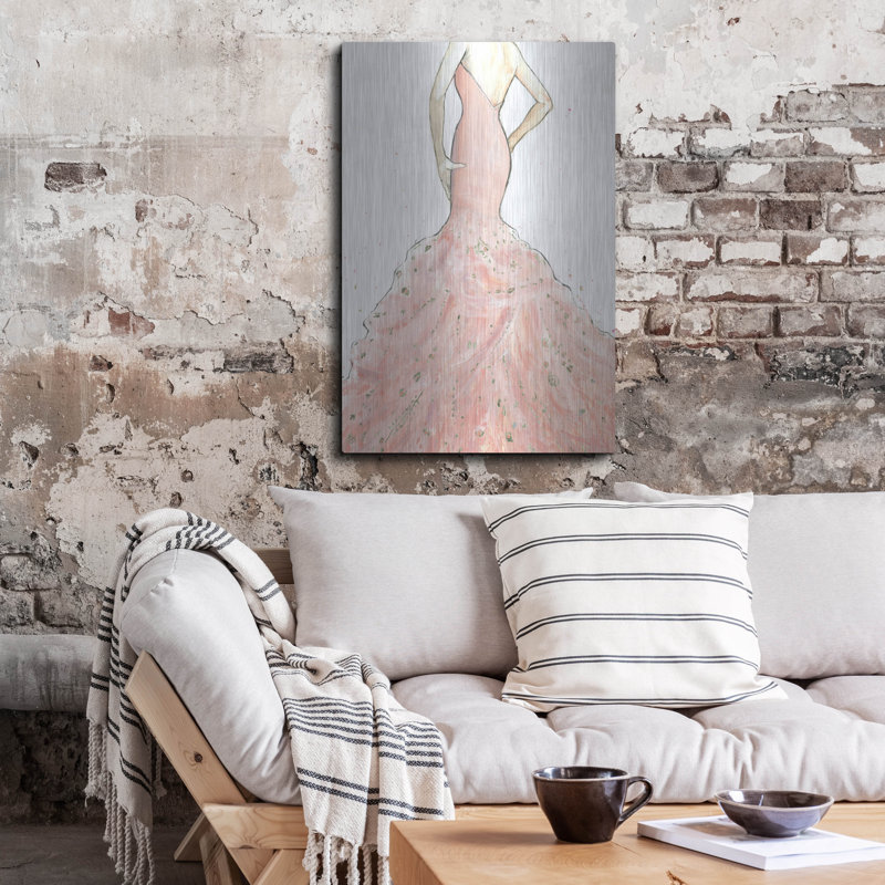 Art mural en métal House of Hampton® «Dazzling Diva Light» par Marco Fabiano, H 36 po x l 24 po