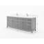 Sonoma X P 22 po Meuble-lavabo double en noyer foncé D-108212744