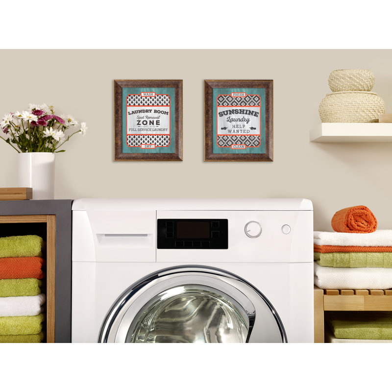 « fun the fun », linge de soleil de soleil à l’aide d’un linge de salle de lavage, ensemble de rangement pour impression encadrée