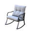 Chaise berçante d'extérieur en métal Ottokar-1664727948