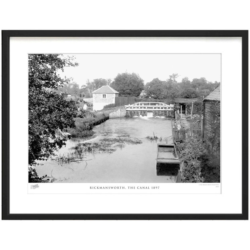 Rickmansworth, The Canal 1897 by Francis Frith - Single Picture Frame Print, 45cm H x 60cm W x 2.3cm D