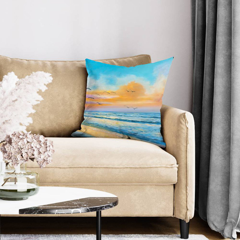 Breathtaking Tropical Sunset - Coastal Beach Throw for Home Decor