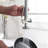 Commercial Kitchen Faucet Pull Down Sprayer with Brushed Nickel, Single Handle for Hot and Cold Water