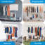 Clothes Rail with Wheels, Adjustable Height & Extendable Rod - 209kg (460lbs) Capacity-554066354
