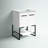 Gerard 24'' Single Bathroom Vanity with Porcelain Top-552223705