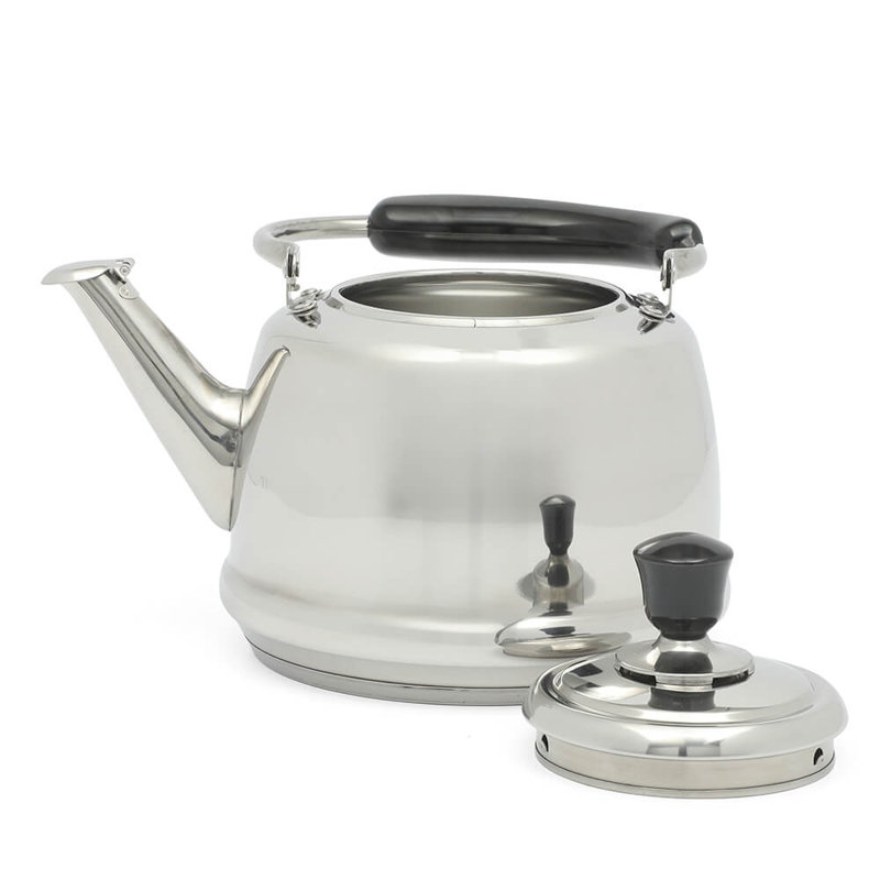 Martha Stewart Kingstree Large 2 Qt Heavy Gauge Stainless Steel Whistling Tea Kettle, Stainless Steel
