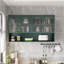 Armoire de rangement murale à quatre portes avec verre trempé-1325882394