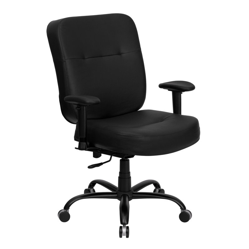 Big & Tall 400 lb. Rated High Back Executive Swivel Ergonomic Office Chair with Rectangular Back, Included