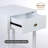  Sterling Modern Side Table with Storage Drawer, Lower Shelf, Contemporary Legs End Table for Living Room, White-993621891
