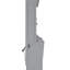 Grand lit gris avec bureau intégré, lumières à DEL, station de charge, conception moderne pour petits espaces, finition de support à lattes de bois, lumières et charge, espaces d'étude peu encombrants, construction,