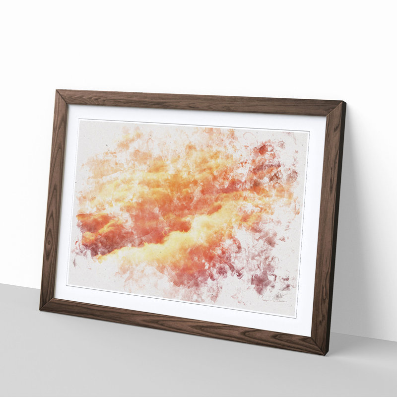 Passing Clouds - Picture Frame Painting Print, Walnut Framed, 62cm H x 87cm W x 2cm D