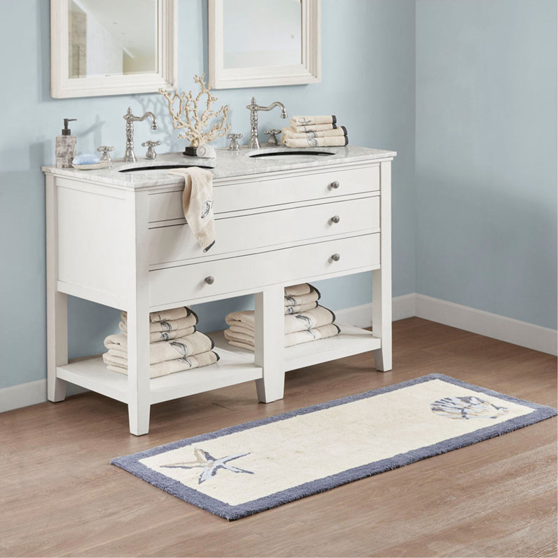 Reversible High Pile Tufted Bath Rug