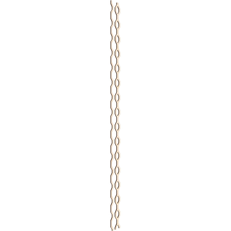 Wabash 94" Adjustable Birch Wood Decorative Slat Wall Panel Kit