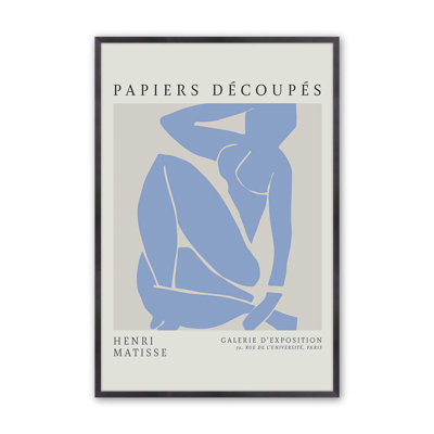 «Blue Nude III Matisse Fine Art», affiche roulée