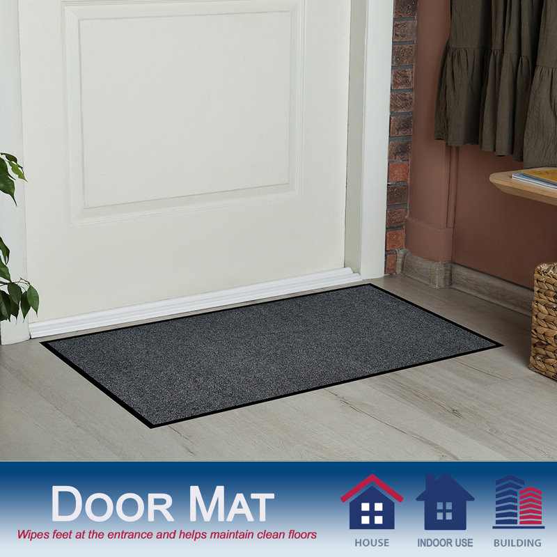 Tapis d'entrée Verville, Anthracite, l 36 po x L 72 po