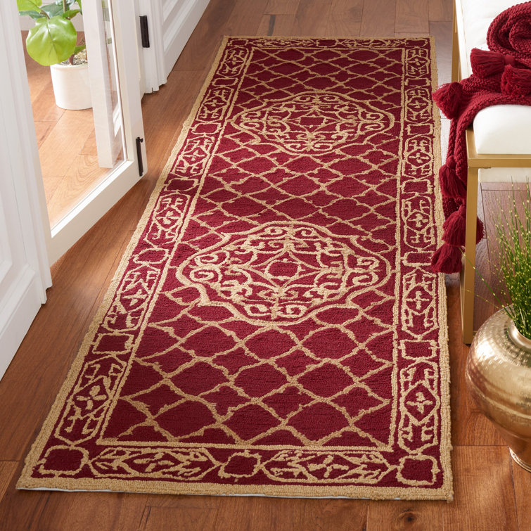 Bibbins Hand Hooked Performance Geometric Rug
