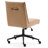 Upholstered Home Office Chair, Armless Faux Leather Desk Chair, Height Adjustable Task Chair-255492859