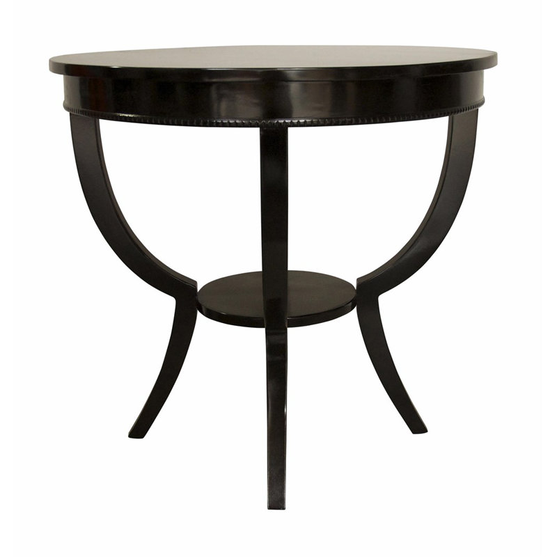 Scheffield Solid Wood End Table, Black
