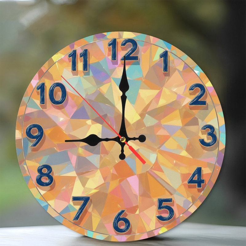 Horloge à facettes