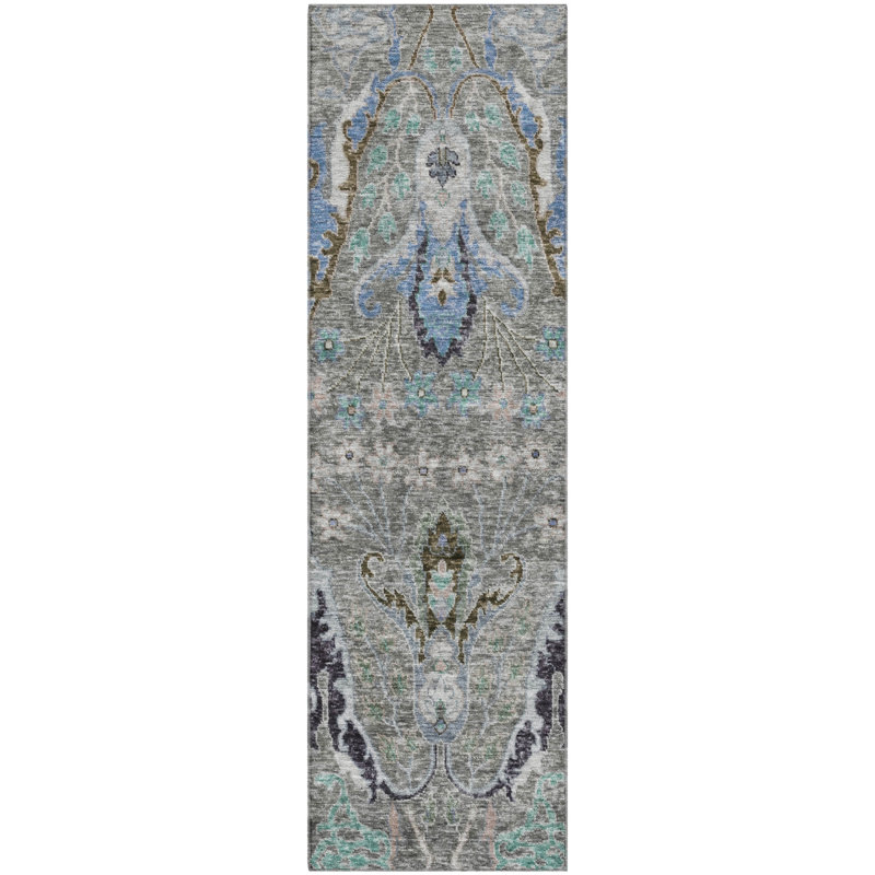 Premium Machine Washable Alaina AMF1932 Modern Rug, Runner 2'3" x 7'6"