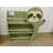 Sloth Kids Bookshelf With Front-Facing 3-Tier Display, Safe Sturdy Wooden Storage For Toddlers And Reading Corners.