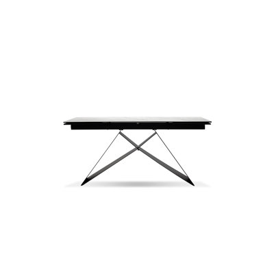 The W Extendable Metal Base Dining Table