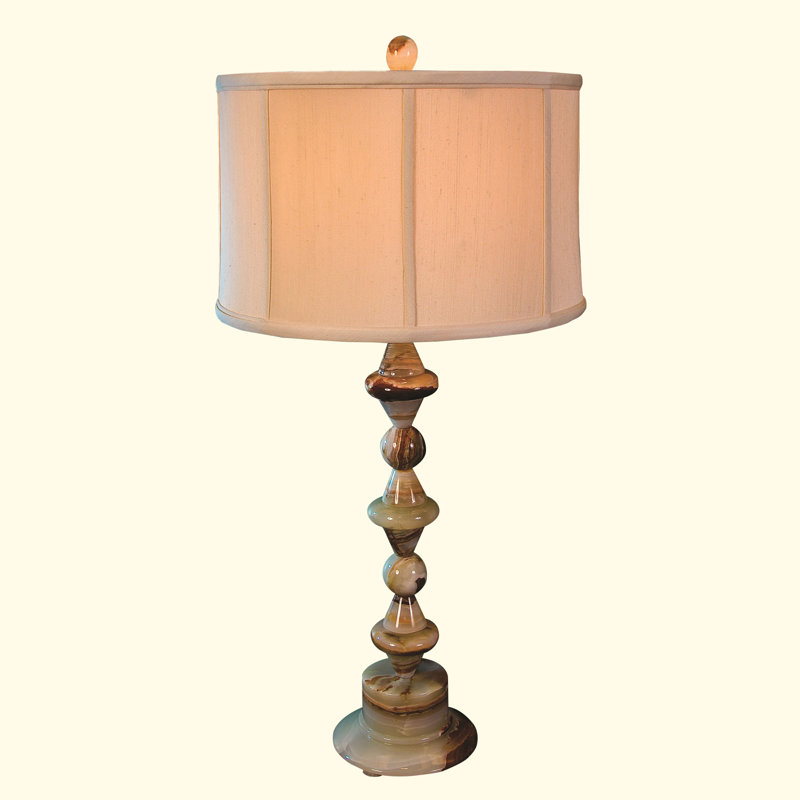 31.75" Tall Onyx Table Lamp "Tethys", Chartreuse