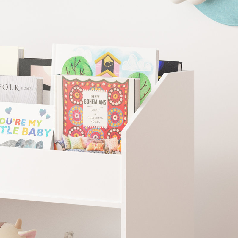 Présentoir à livres pour tout-petits avec rangement