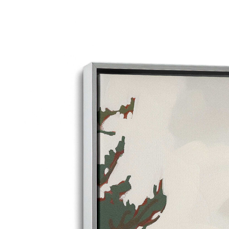 Mountain Rocks and Pines II, reproduction sur toile, Encadrement argenté, H 24,75 po x l 24,75 po