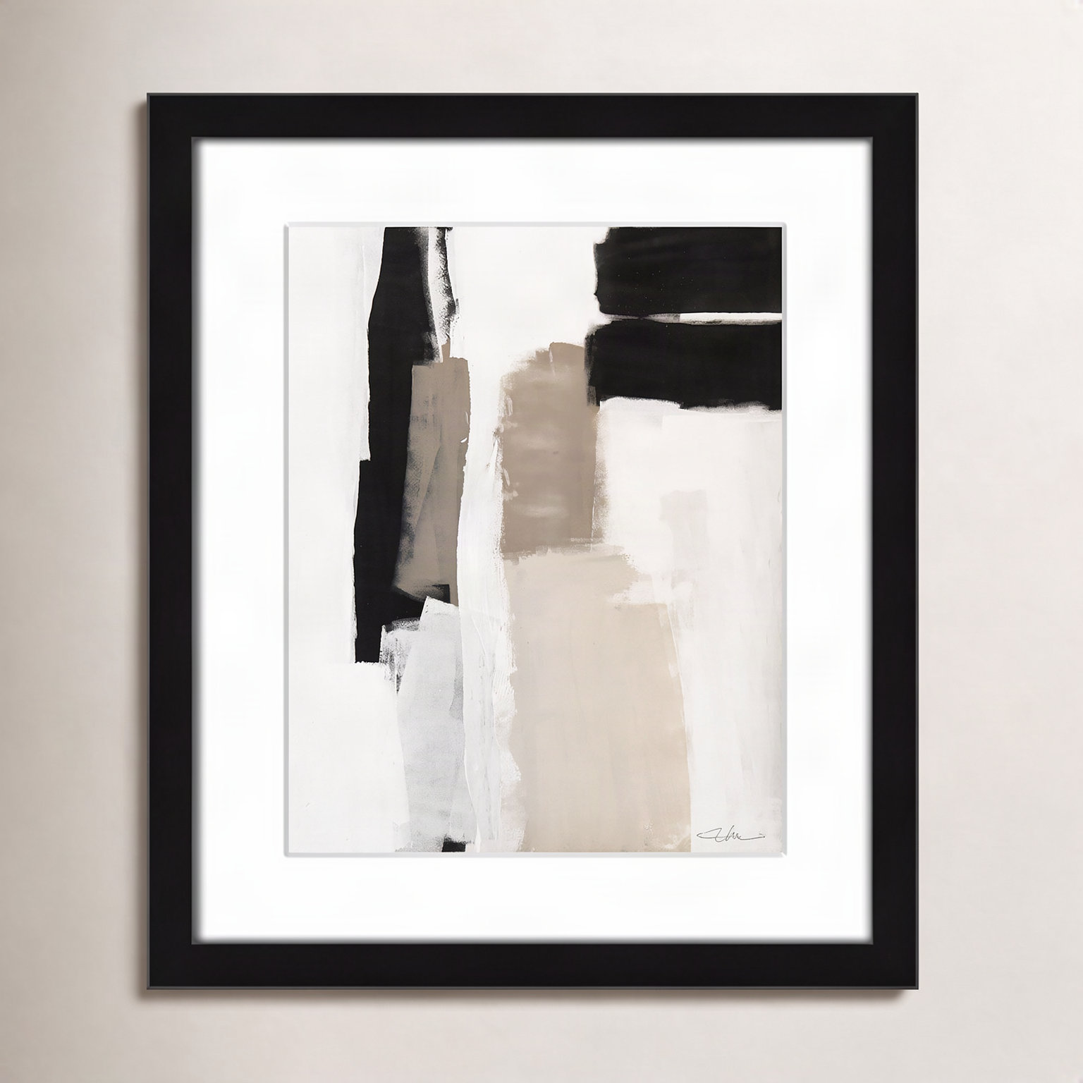 Earth Scapes II Print, 15" H x 13" W x 1.25" D, Black Matted Picture Framed