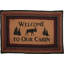 Tapis rouge / noir / brun Halleck-1436981111